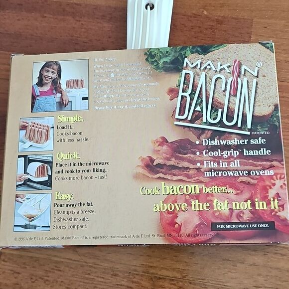 NEW Microwave Bacon Cooker - White - Picture 2 of 2